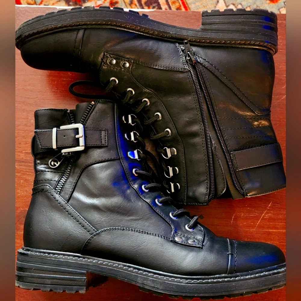GBG by Guess Combat Boots Size 9
